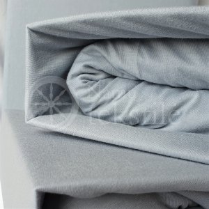 Trikotažinė paklodė su guma (pilka)